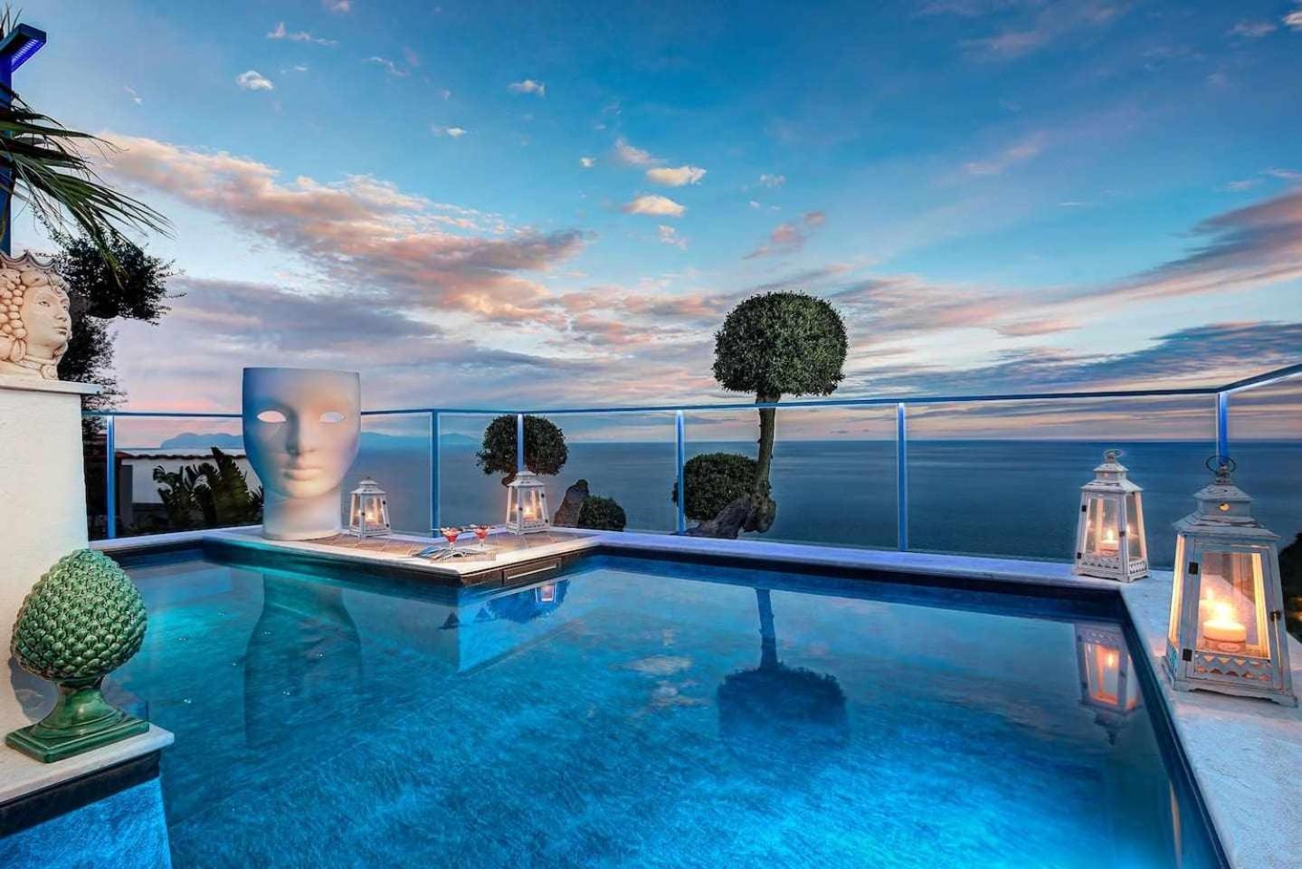 Villa Islamorada Pool And Sea View Massa Lubrense Kültér fotó